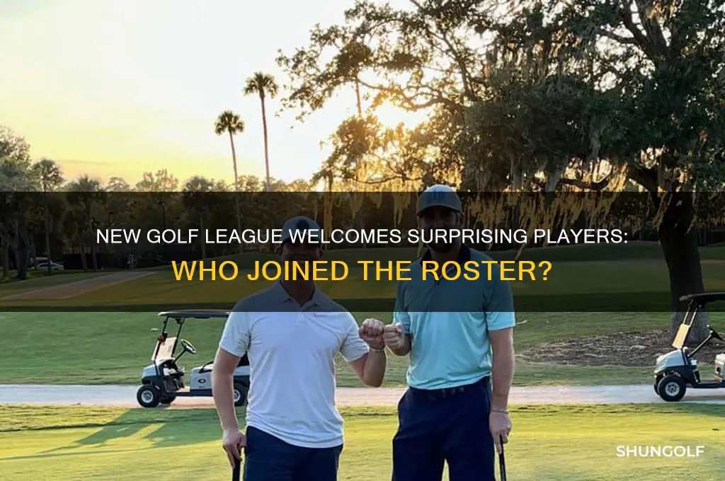 who joined the new golf league