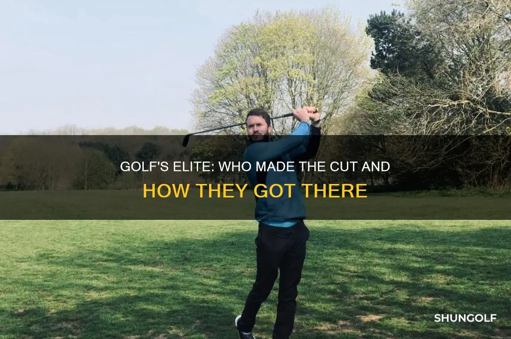 who made the cut in golf