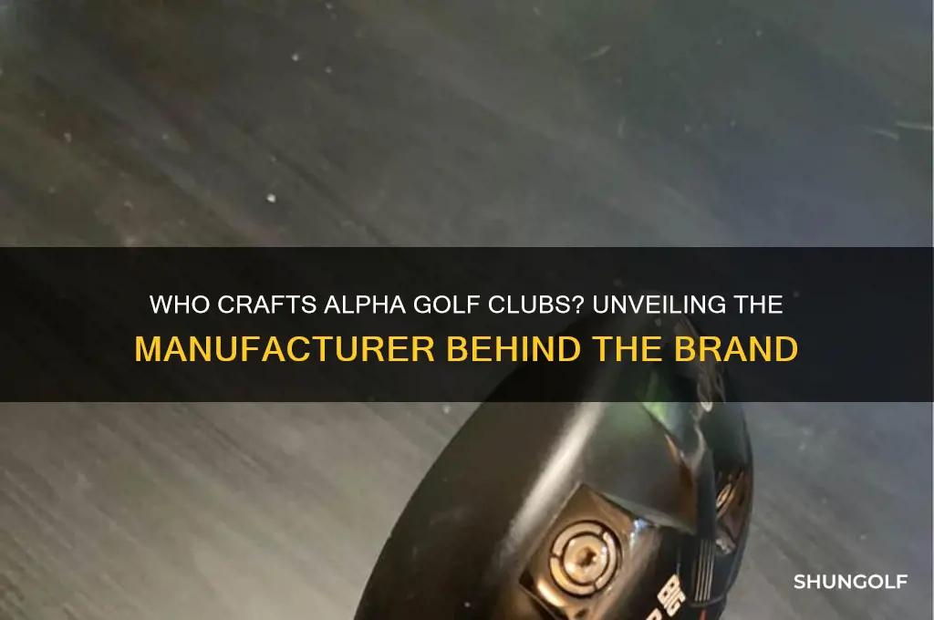 who makes alpha golf clubs