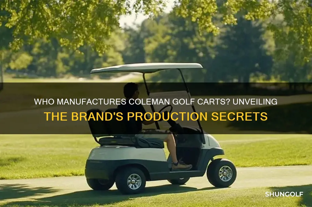 who makes coleman golf carts