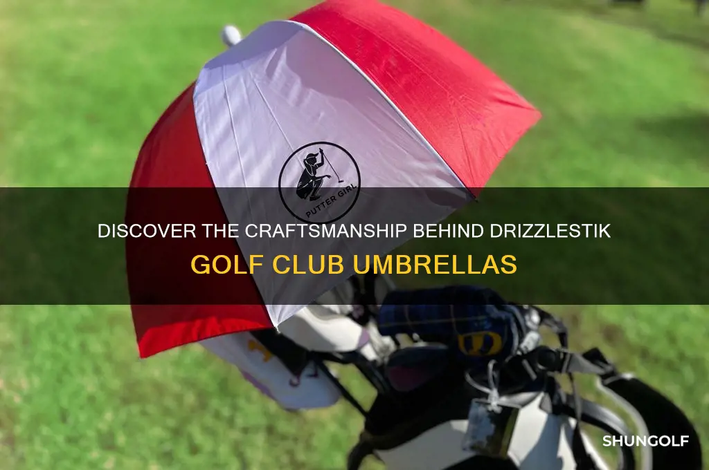 who makes drizzlestik golf club umbrellas