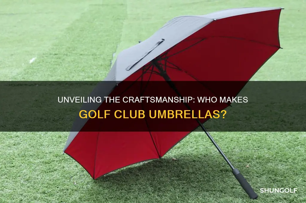 who makes golf club umbrellas