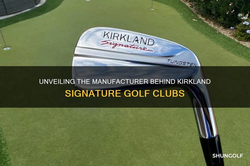 who makes kirkland brand golf clubs