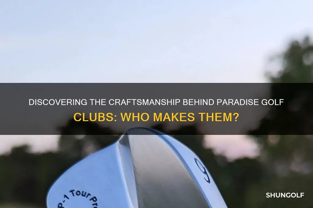 who makes paradise golf clubs