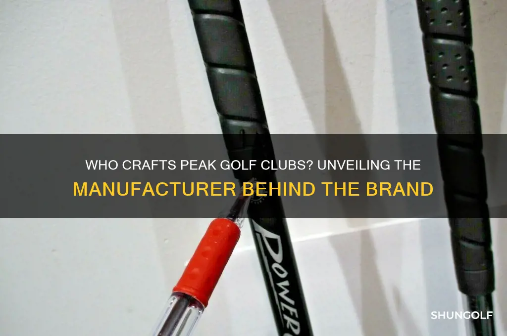 who makes peak golf clubs