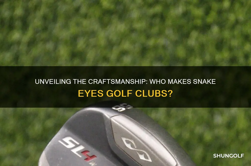 who makes snake eyes golf clubs