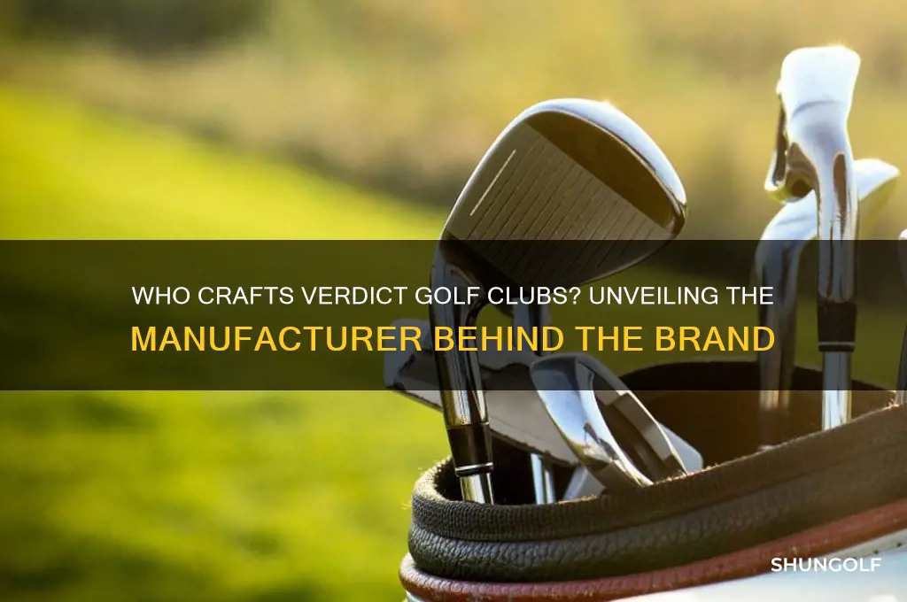 who makes verdict golf clubs
