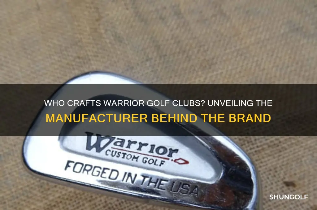 who makes warrior golf clubs