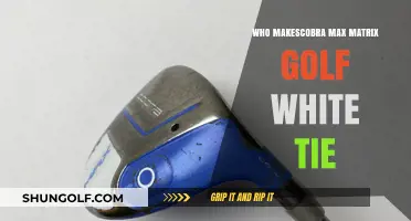 Who Crafts Cobra Max Matrix Golf White Tie: Unveiling the Maker