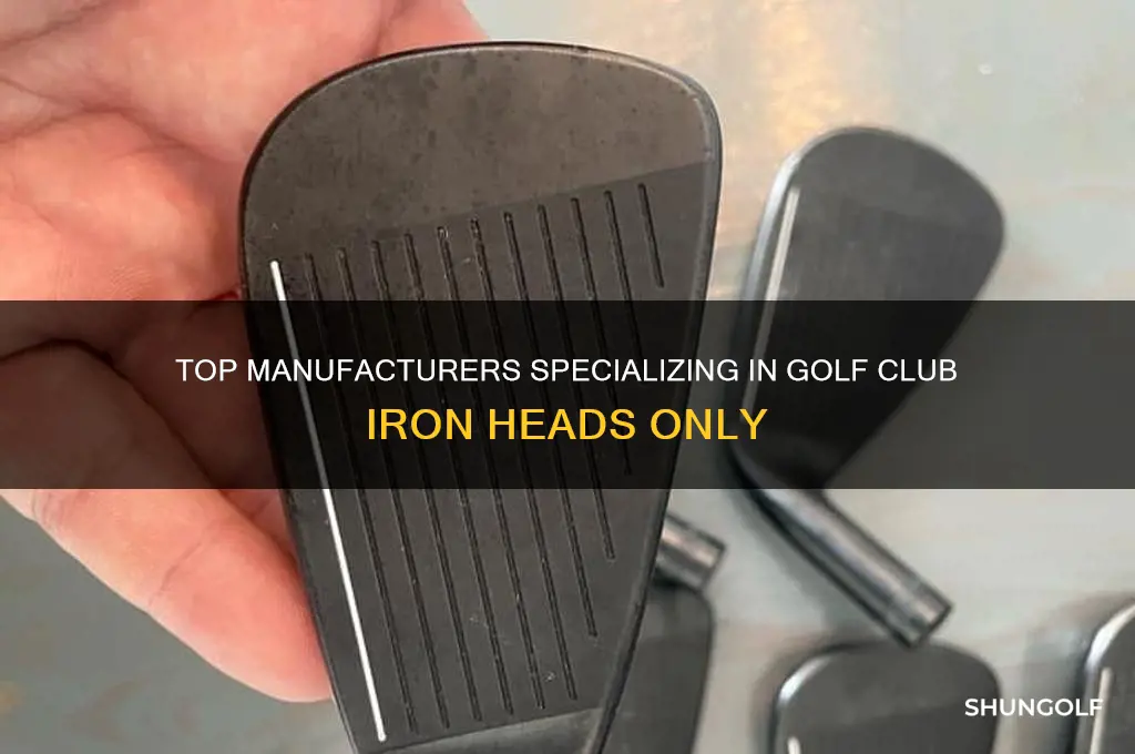 who manufactures golf club iron heads only