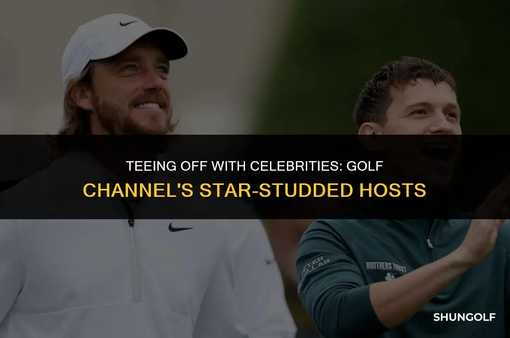 who on the golf channel hosts playing with famous people