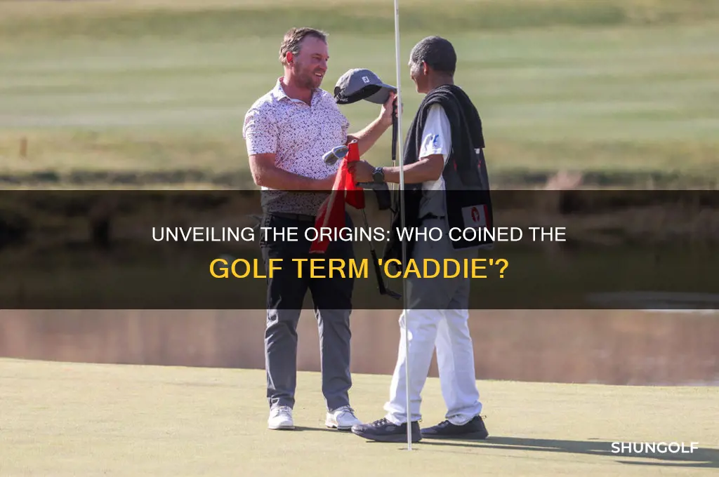 who originated the golf term caddie