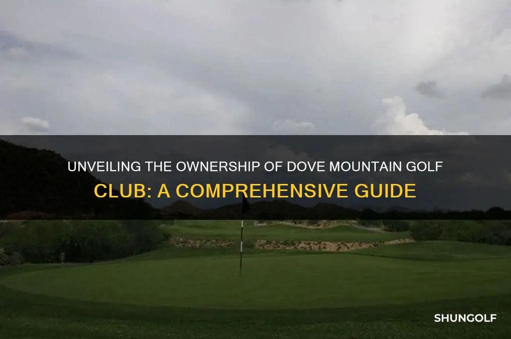 who owns the golf club at dove mountain