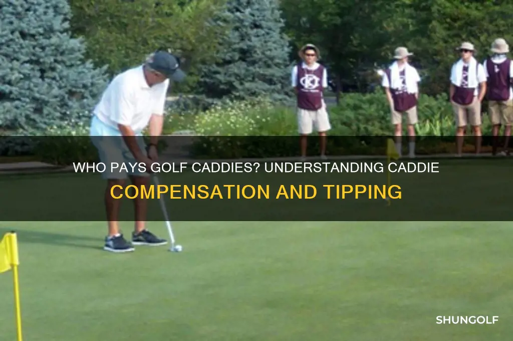 who pays golf caddies