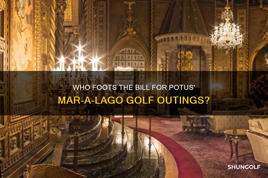 who pays the tab when potus goes golfing at mar-a-lago