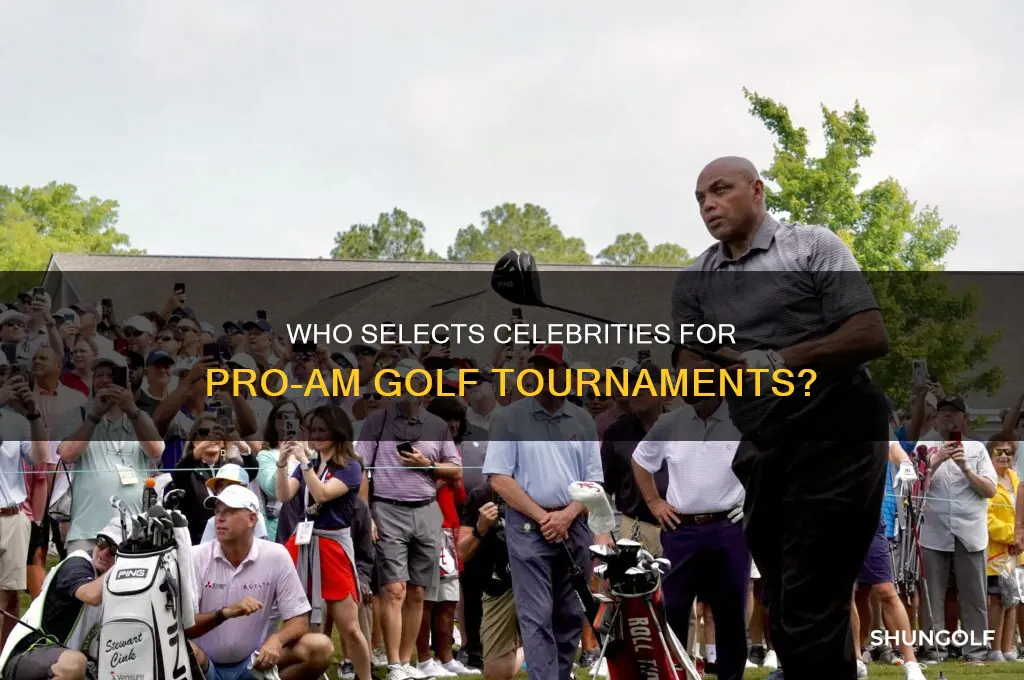 who picks celebs for pro am golf
