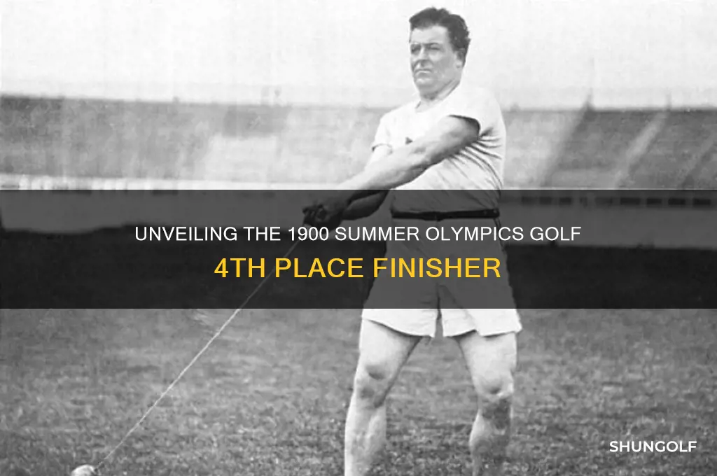 who placed 4th in golf of 1900 summer olympics
