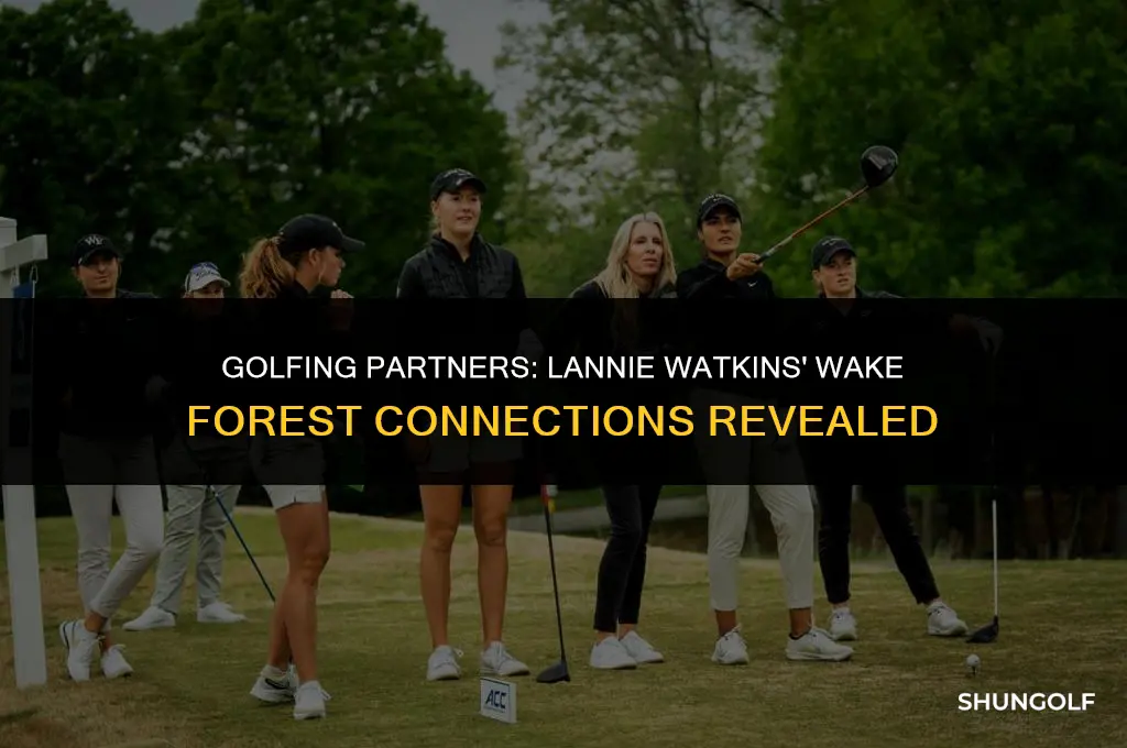 who played golf with lannie watkins at wake forest