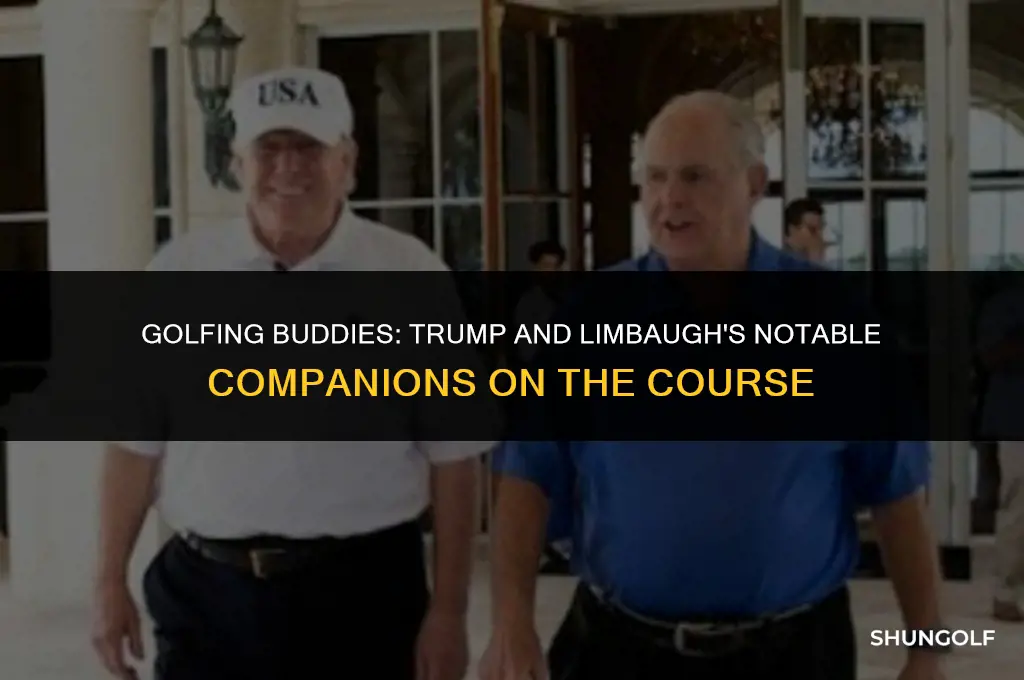 who played golf with trump and limbaugh