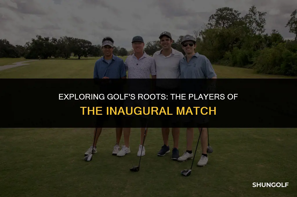 who played in the first golf match
