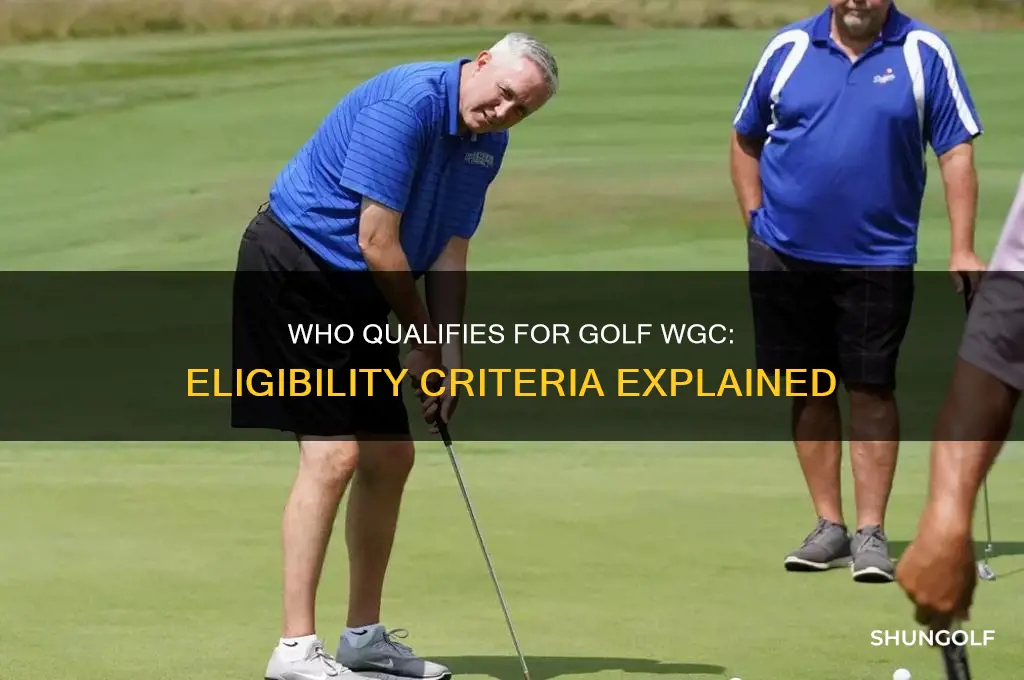 who qualifies for golf wgc