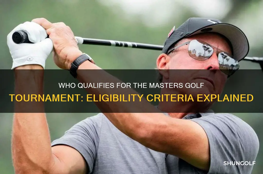 who qualifies for masters golf