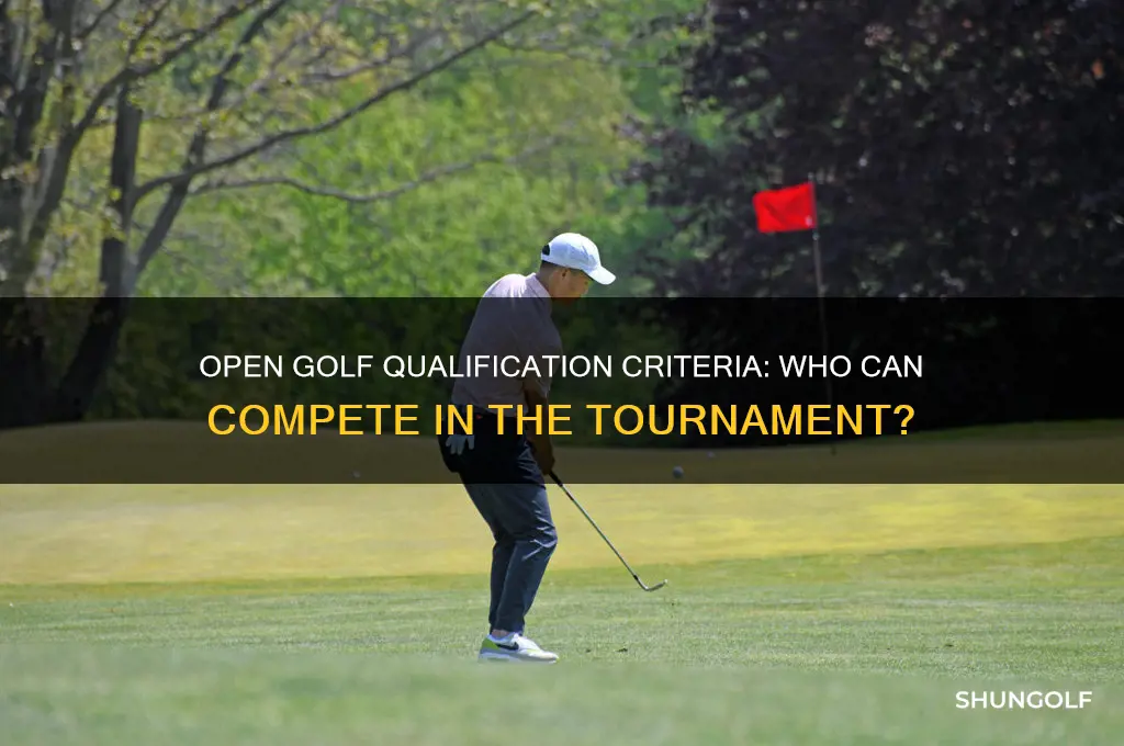 who qualifies for the open golf