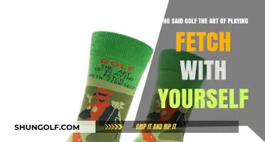 Golf: The Art of Playing Fetch with Yourself