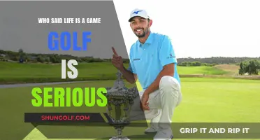 Life's a Game, But Golf Demands Serious Dedication and Focus