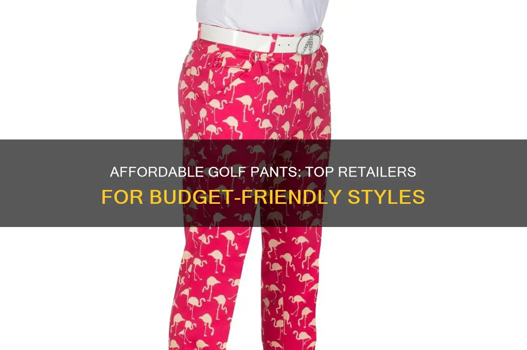 who sells cheap golf pants