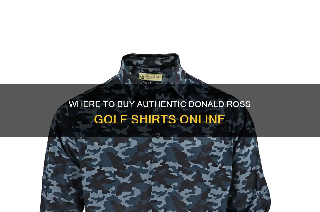 who sells donald ross golf shirts