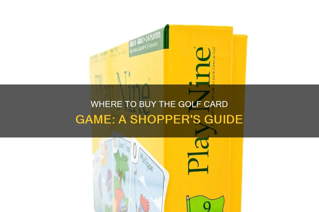 who sells golf card game