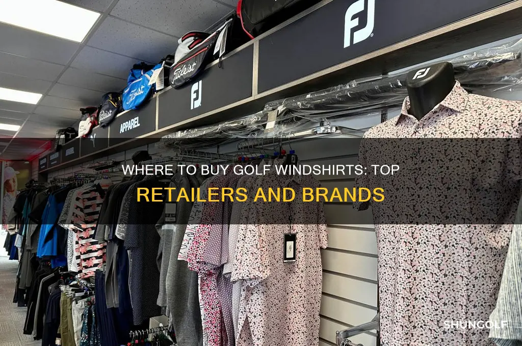 who sells golf windshirts