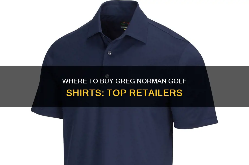 who sells greg norman golf shirts