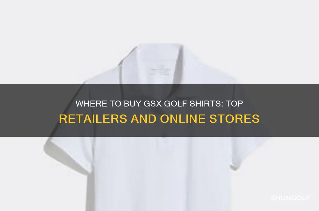 who sells gsx golf shirts
