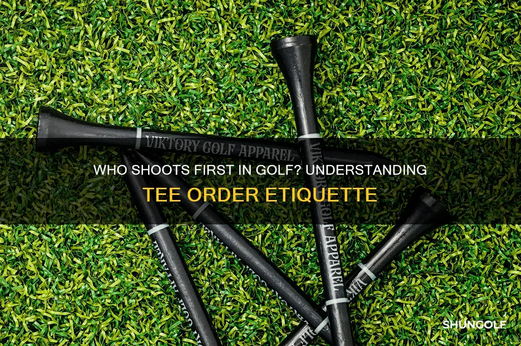 who shoots first in golf