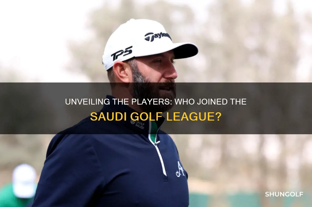 who signed up for saudi golf league