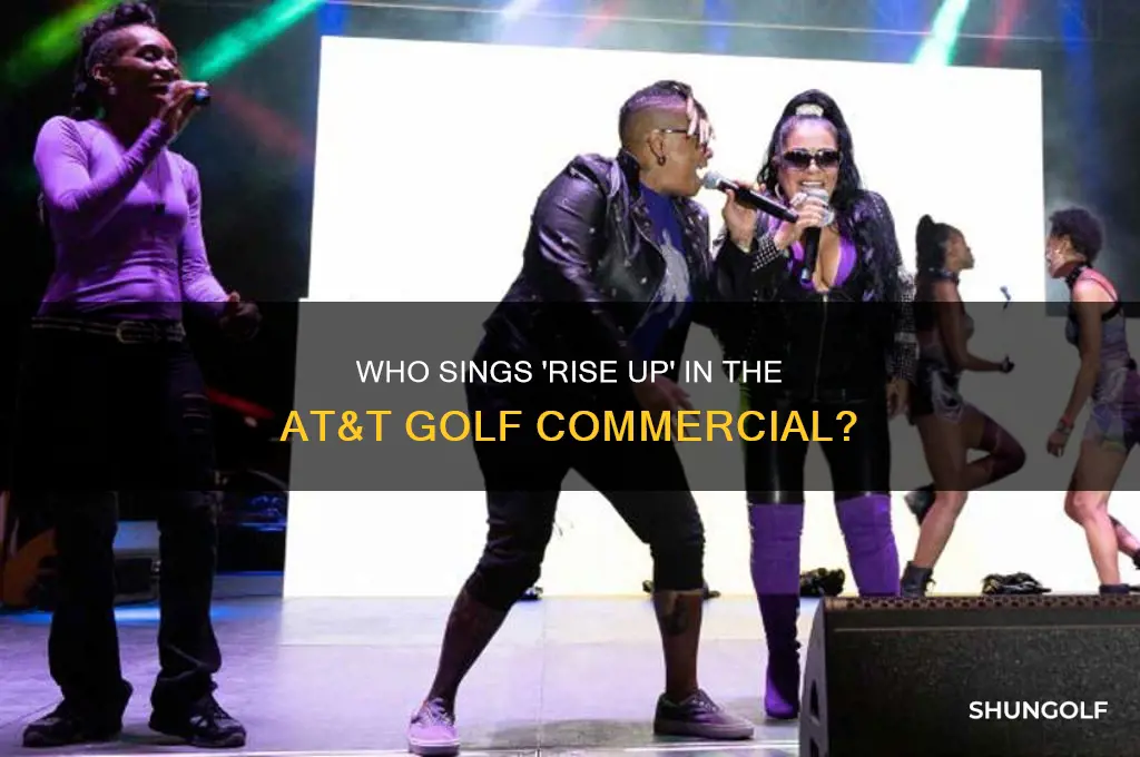 who sings rise up in att golf commercial