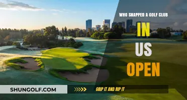 Who Snapped a Golf Club at the US Open?