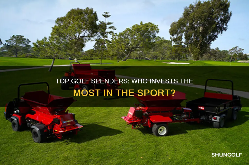 who spends the most money on golf