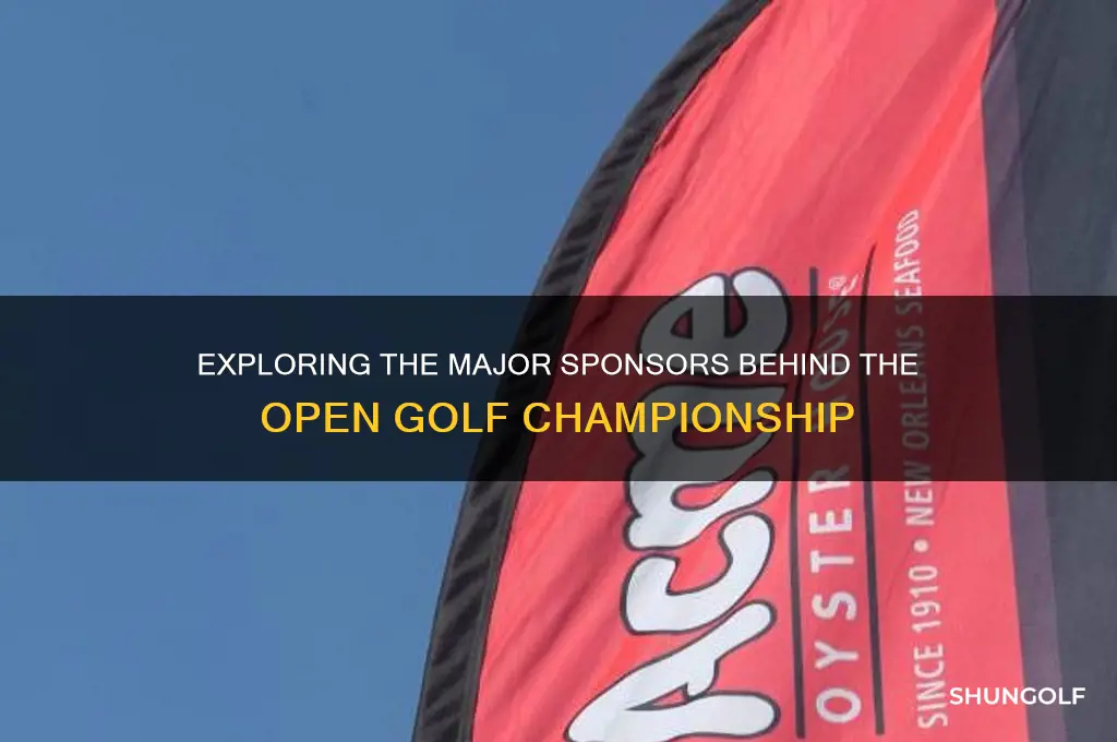 who sponsors one open golf