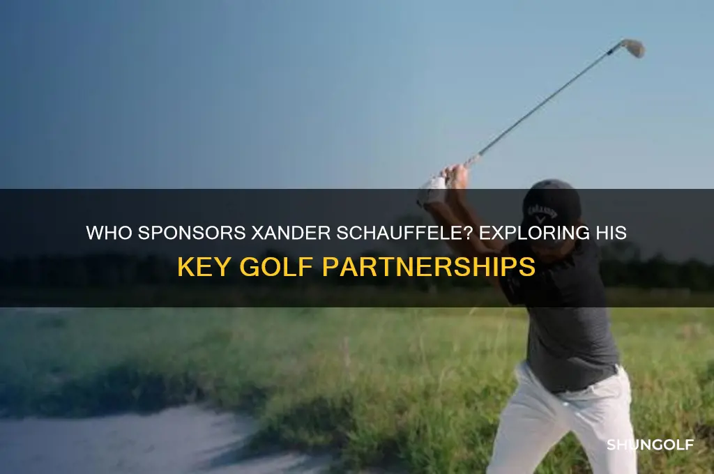 who sponsors schauffele golfer
