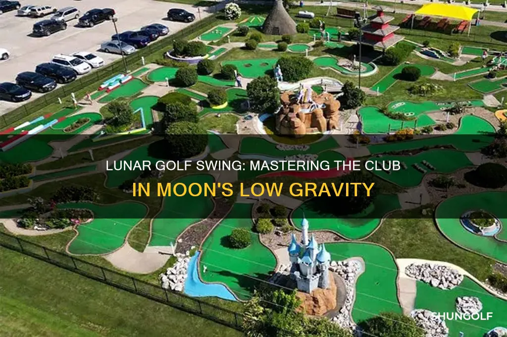 who swing a golf club on the moon