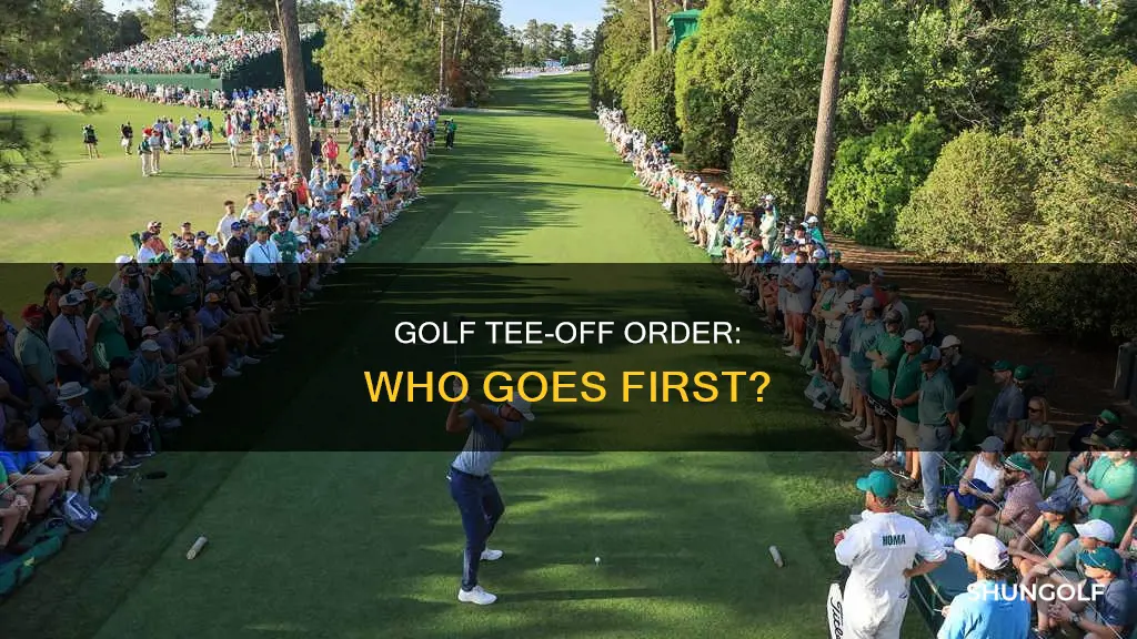 who tees off first in golf