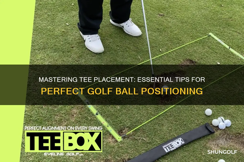 who to correct y place a golf tee