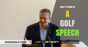 Mastering Gratitude: Key People to Thank in Your Golf Speech