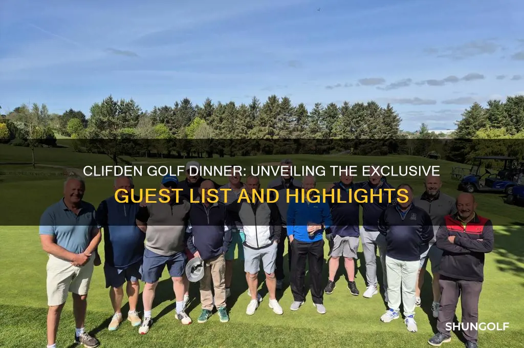 who was at the golf dinner in clifden