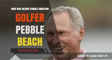 Unveiling the Story of the Blonde Female Amateur Golfer at Pebble Beach
