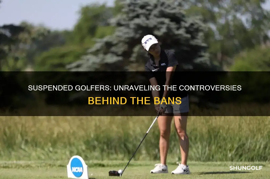 who was suspended from golf