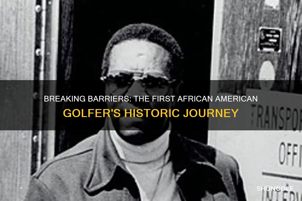 who was the first african american golfer